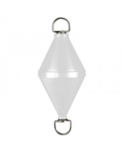 Gavitello in polietilene soffiato con tirante passante, BIANCO